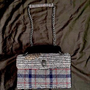 Houndstooth print bag